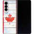 Canada Flag Light Wood Galaxy Z Fold4 5G Skin